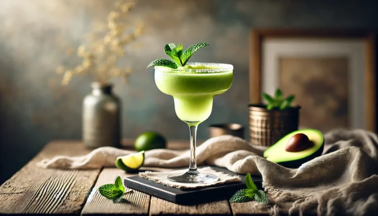 Mynta avokado Margarita cocktail.