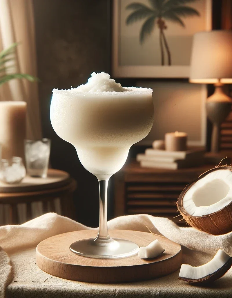 Frozen Coconut Margarita cocktail without coconut.