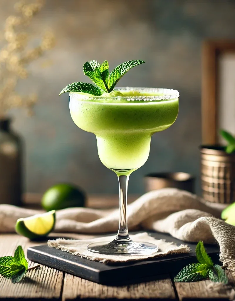 Mynta avokado Margarita cocktail.